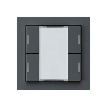 Poussoir ENC kallysto A KNX 4× LED RGB s/e-link anthracite 