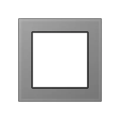 Cadre de recouvrement SIDUS 1×1 gris 