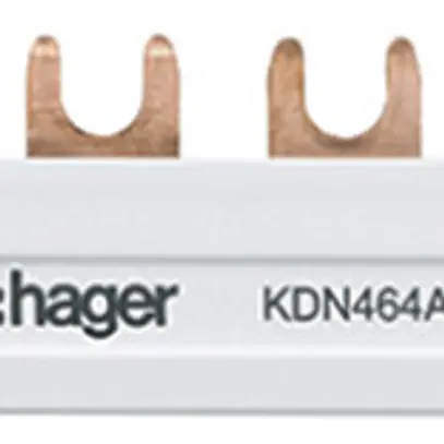 Pettine di raccordo Hager 4P 4L forca 10mm² 63A 210mm bianco 
