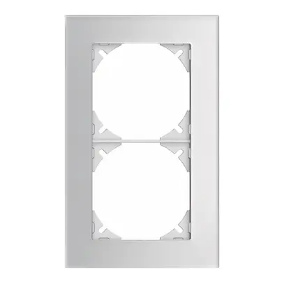 Telaio di cop. EDIZIOdue prestige 2×1 specchio satin 