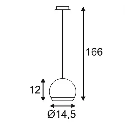 Lampada a sospensione SLV LIGHT EYE GU10 75W IP20 rame 