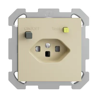 Presa INC EDIZIOdue T23 FI 30mA FM, shutter vanille 