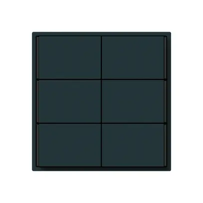 Pulsante KNX KAL 6×tasti 6×punti azionamento LED nero 