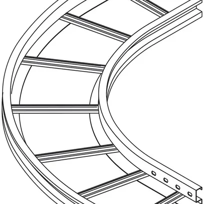 Gomito Lanz 90° per multicanale a lunga campata 600×60mm ZMA 