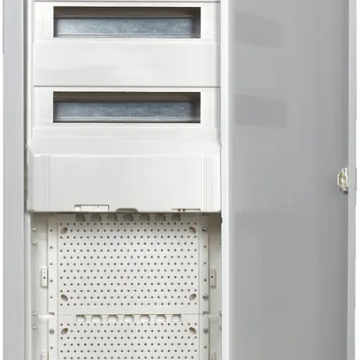 Distributore combinato INC JUMBO T2, 5 file, 2 guide DIN, 2 piastre perforate 