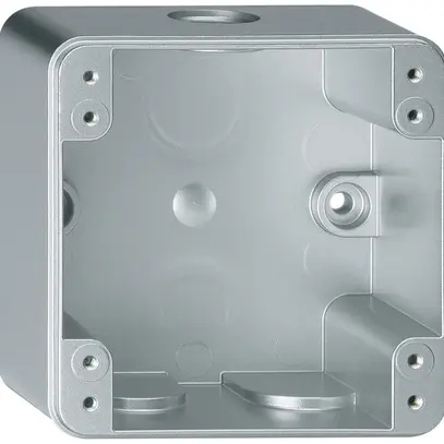Intestazione AP Hager robusto 1×1 86×86mm alluminio 