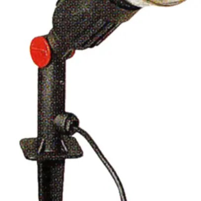Luminaire de jardin avec piquet E27, 60W, 230V, noir 