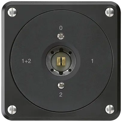 Interrupteur à clé carrée ENC robusto sans clapet 1/1P noir combi 