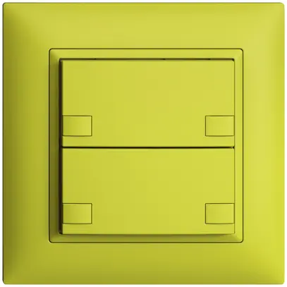 Pulsante INC KNX 2×EDIZIOdue colore lemon RGB senza LED 