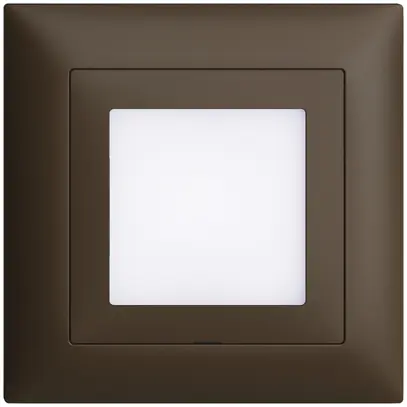 Kit frontal ENC EDIZIOdue coffee 88×88mm pour luminaire LED 