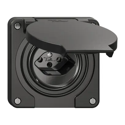 Presa NEVO N.CO, 1×T13, IP21, nero 