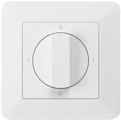 Interruttore rotativo INC kallysto.trend 0/1L bianco con manopola 