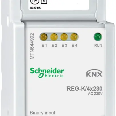 Entrée binaire AMD KNX Schneider Electric 4×230V, MTN644992 