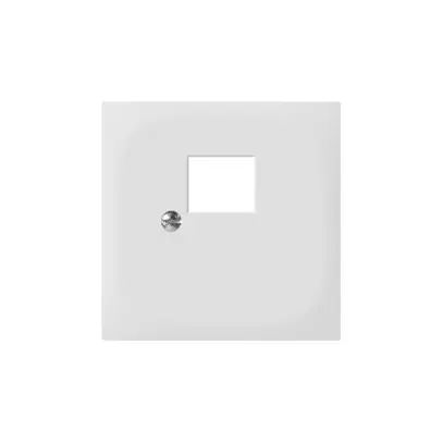 Plaque frontale SIDUS pour RJ45 blanc 