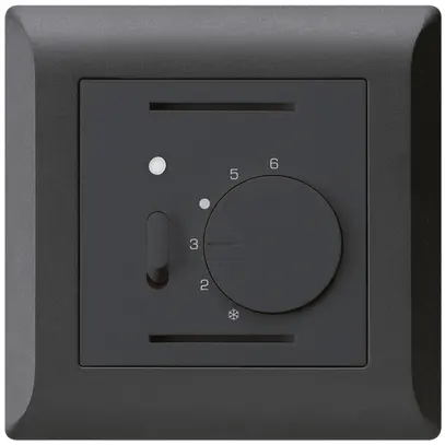 Thermostate d'ambiance ENC kallysto.line noir avec interrupteur 