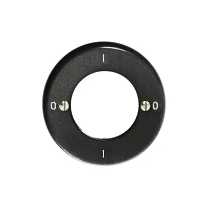 Kit frontale Feller 0-1-0-1 nero per interr.rotativo a chiave 