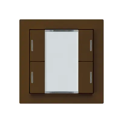 UP-Taster kallysto A KNX 4× RGB LED s/e-link braun 