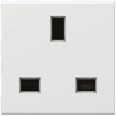 Prise ENC MOS GB T13A 250V blanc 
