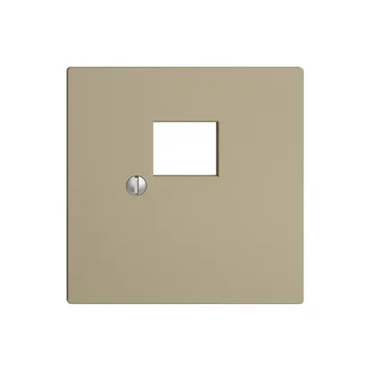 Placca frontale 1×RJ45 EDIZIOdue sand R&M swissline 