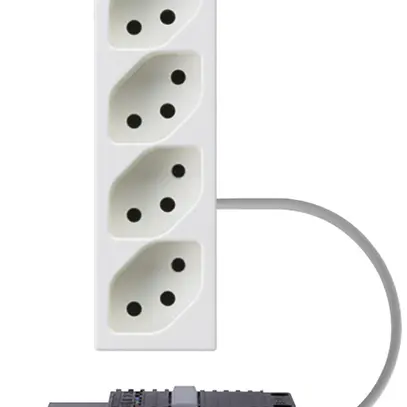 Presa INS 4×tipo 13 FLF bianco adattatore cavo rotondo 5P L2 