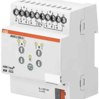 Attuatore di persiana KNX AMD 2-volte 6A 230VAC, manuale 