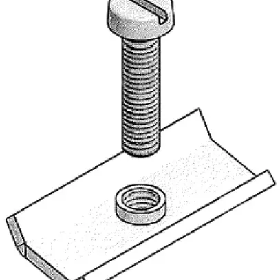 Garniture de fixation Lanz M6×25mm zing. 