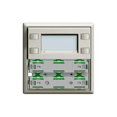 Plaque frontale RTH KNX 1…4×EDIZIOdue gris clair, avec LED RGB 