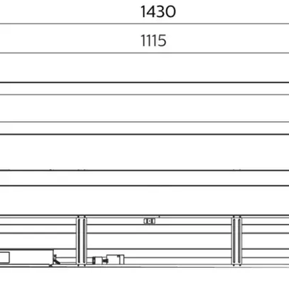 Plafonnier LED CoreLine SM136V NOC 31W 4000K 1500×200mm IP20, blanc 