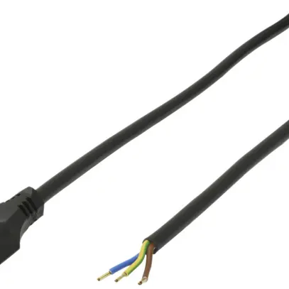 Cavo da rete T23 Td 3×1.5mm² 5m con spina T23 nero 