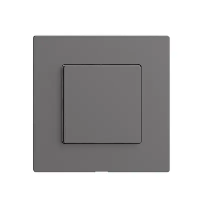 Interruttore 1K/1T Edue Wiser grigio scuro 