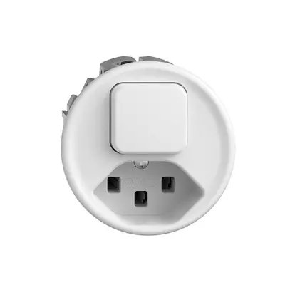 Combinazione 3/1L+T23 16A STANDARDdue bianco 