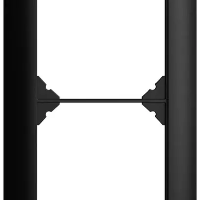 UP-Kopfzeile EDIZIOdue SNAPFIX® 2×1 vertikal 88×148mm schwarz 