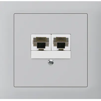 Scatola INS kallysto 2×RJ45u grigio chiaro parallelo 