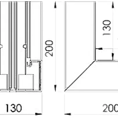 Angle intérieur Bettermann GKH 70×130mm sans halogènes blanc pur 