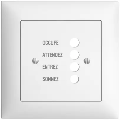 UP-Frontset EDIZIOdue weiss 88×88mm für Türstation 1334.F 
