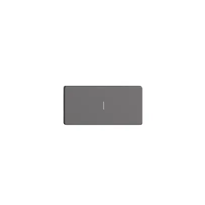 Poussoir 1/2 ENC Edue Wiser symbole l (en) gris foncé 