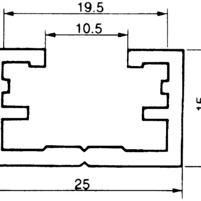 Barre de fixation Almatec 25×15mm L=3m 