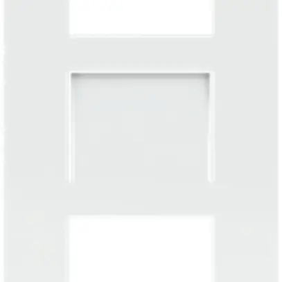Cadre de recouvrement vidéo ABB-Welcome, pour 1/3 (3 modules), Al blanc 
