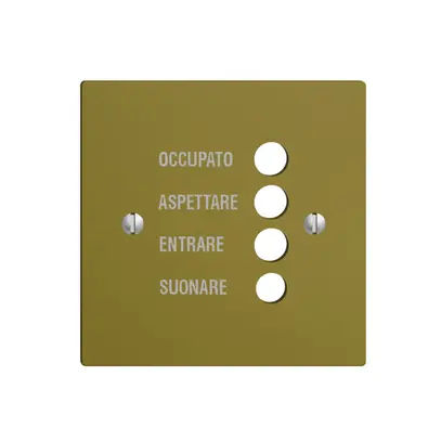 Placca frontale EDIZIOdue olive italiano 