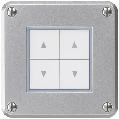 Pulsante per tapparelle INC robusto IP55 alluminio con 4 tasti di comando combi 
