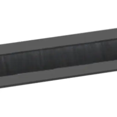 Passe-câble 19" VALUE 1 UH avec brosse d'étanchéité, noir, RAL9005 
