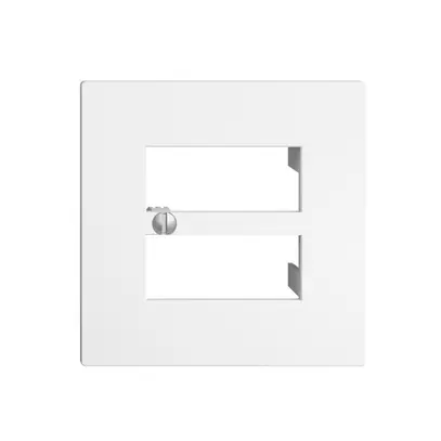 Placca frontale 4×RJ45 EDIZIOdue bianco R&M swissline 