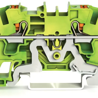 Borne de protection WAGO TOPJOB-S 4mm² 4L vert/jaune série 2204 