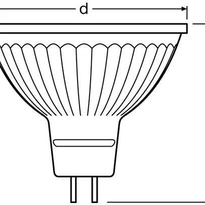 Lampada LED PARATHOM MR16 50 DIM GU5.3 8W 940 621lm 36° 