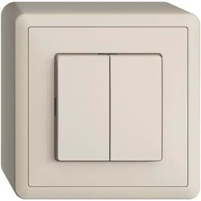 Interrupteur AP EDIZIOdue 1/3+3/1P crema 