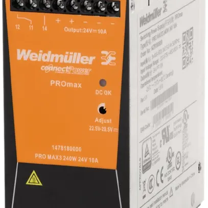 Alimentation à découpage Weidmüller Connect Power PRO MAX3 240W 24V 10A 