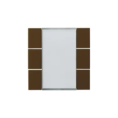 Kit frontal Hager kallysto 6×KNX brun 