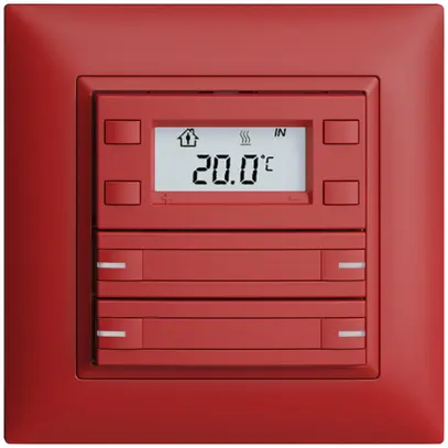 Poussoir RTH ENC KNX 4× EDIZIOdue FMI berry, avec pap.+LED RGB 