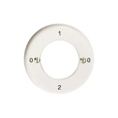 Kit frontal Feller 0-1-0-2 blanc pour interrupteur rotatif à clé 