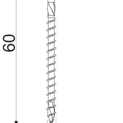 Vis à bois à tête assiette BET HT 6x60 TD T25 Ø6×60mm 